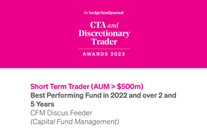 The Hedge Fund Journal CTA and Discretionary Trader Awards 2023